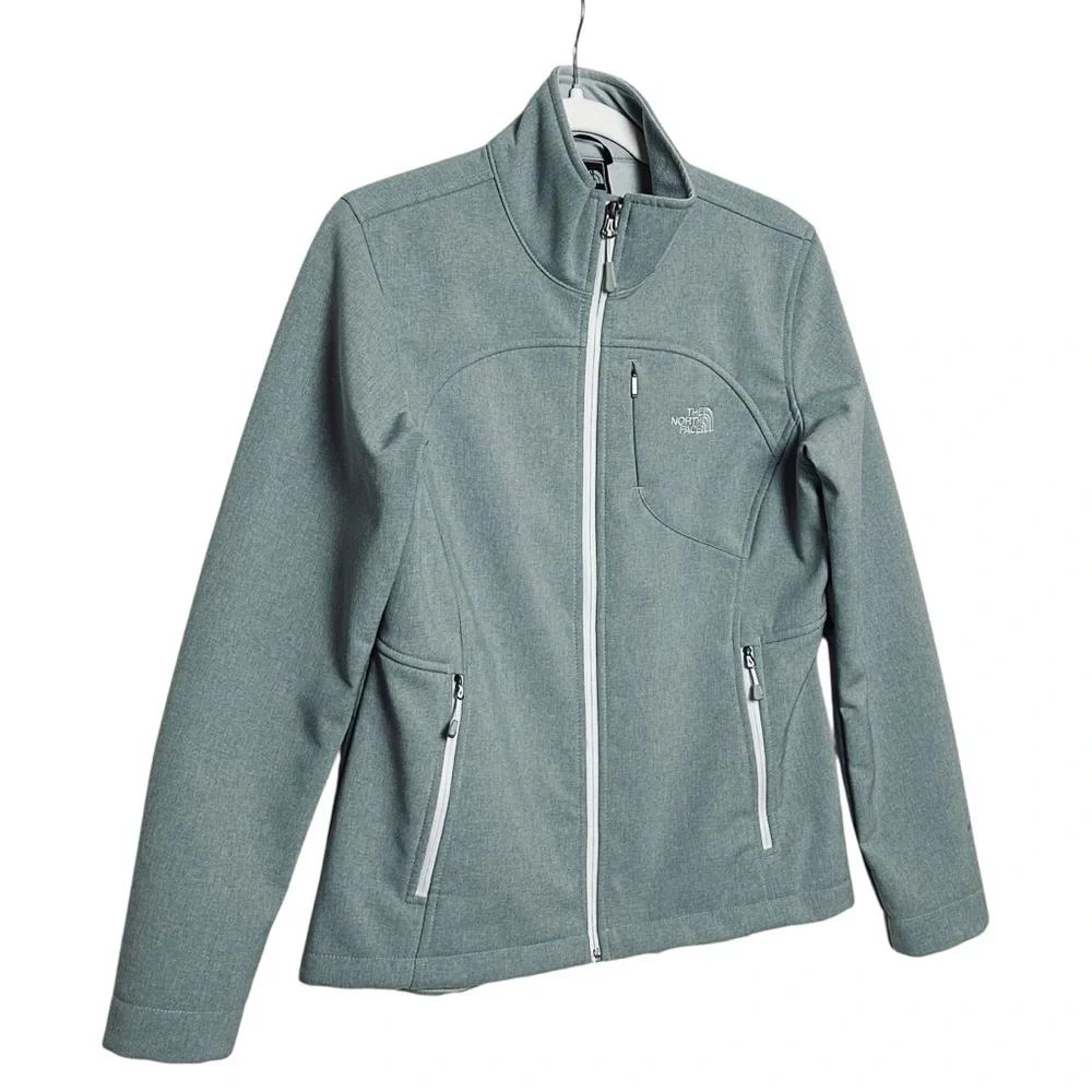 The North Face Apex Bionic Softshell Jacket Hiking Camping Gray SIZE M Women’s